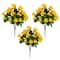 19" UV Resistant Artificial Hibiscus Bushes, 3ct.